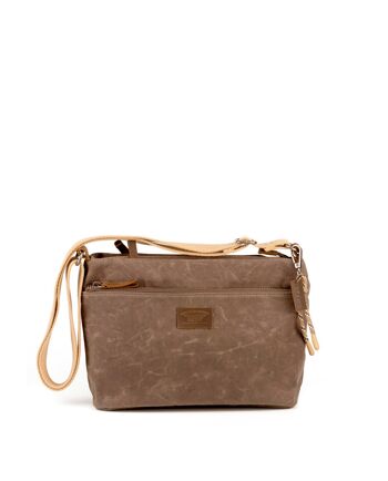 Sac STAMP ST2417, femme, toile, couleur taupe 1