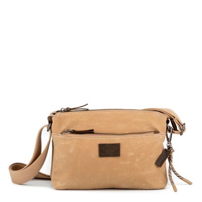 Bolso STAMP ST2418, mujer, lona, color beige