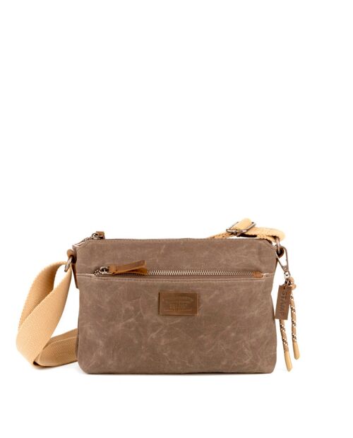 Bolso STAMP ST2418, mujer, lona, color taupe