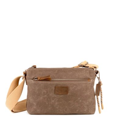 Sac STAMP ST2418, femme, toile, couleur taupe