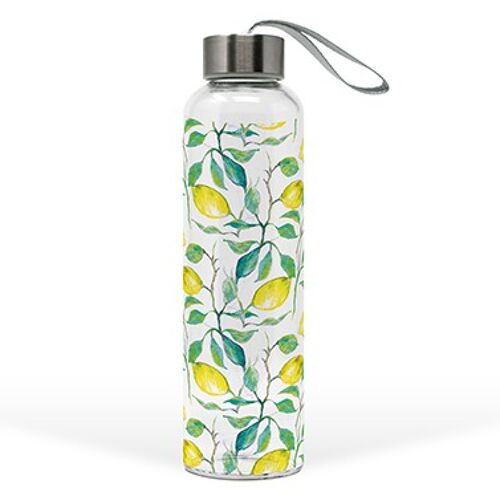 Glass Bottle Beautiful Lemons