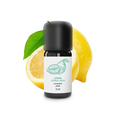 Huile essentielle de citron distillée en France, bio & artisanale, 100% pure et naturelle, aromathérapie