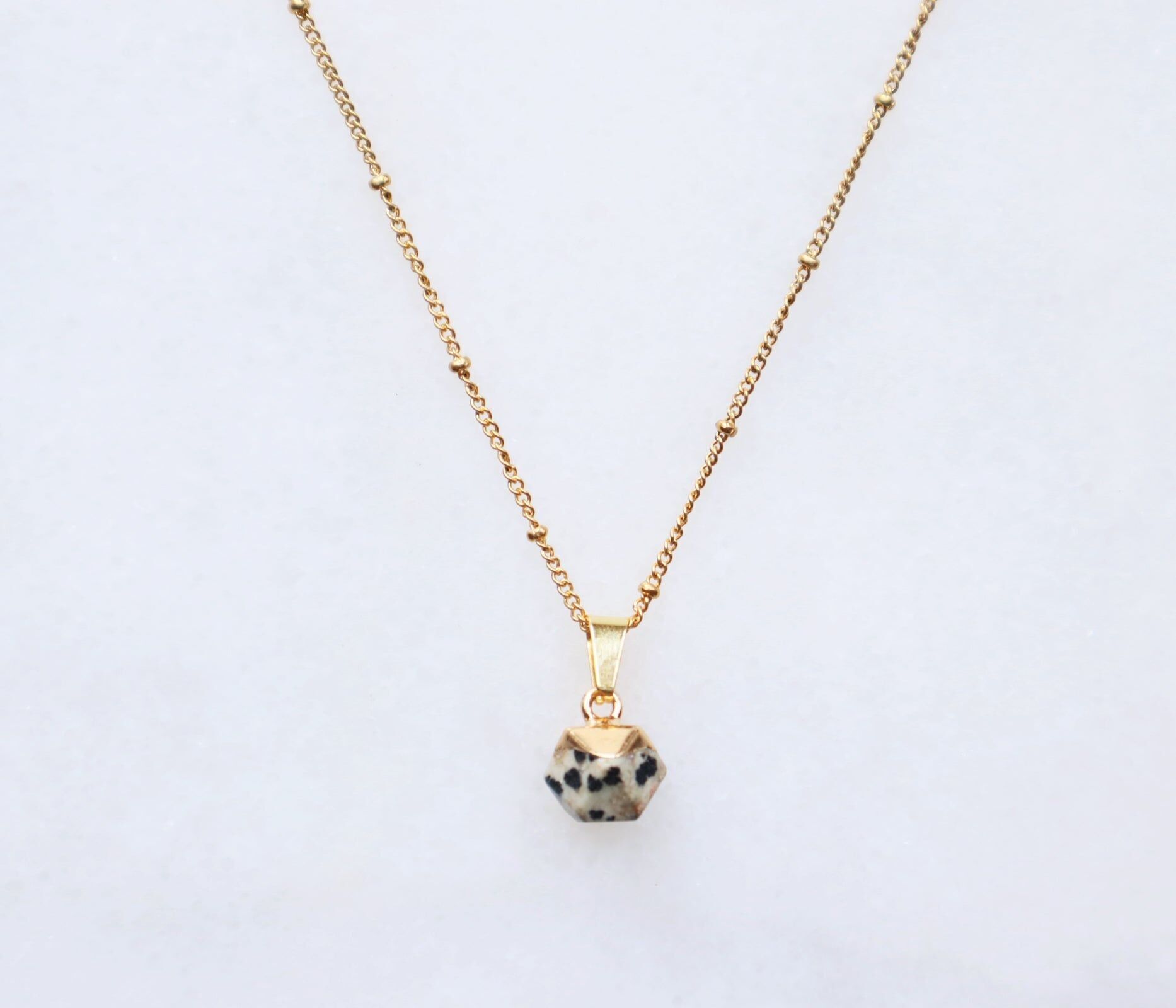 Collana di diaspro dalmata