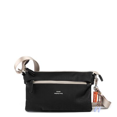 Bolso STAMP ST7602, mujer, ecopiel, color negro