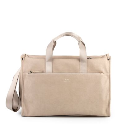 STAMP ST7606 sac/valise, femme, éco-cuir, beige