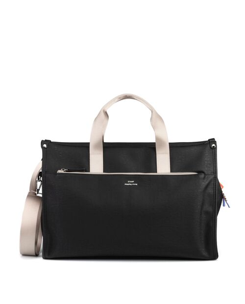 Bolso/maleta STAMP ST7606, mujer, ecopiel, color negro
