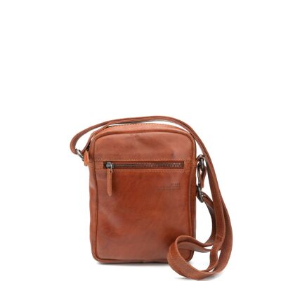 STAMP ST3024 shoulder bag, man, leather, leather color