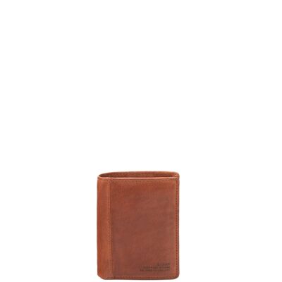 STAMP ST3598 portafoglio, uomo, pelle di vacchetta, colore cuoio