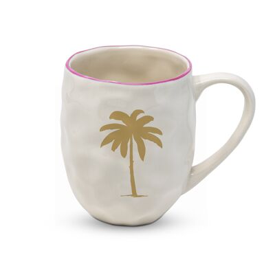 Taza orgánica Palm Fantasy oro real