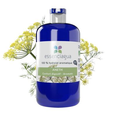 Hydrolat (eau florale) d'aneth distillé en France, bio & artisanal, 100% pur et naturel, aromathérapie & usage alimentaire