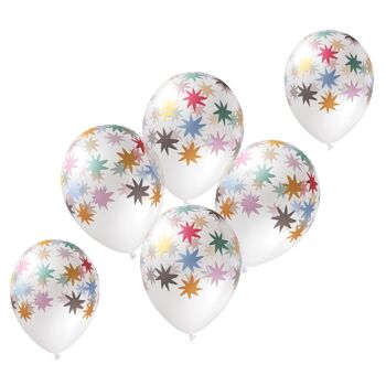 Ballons en latex - Starburst - 33 cm - 6 pièces 2