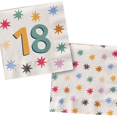 Napkins - 18 - Starburst - 33 x 33 cm - 20 pieces