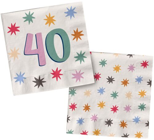 Napkins - 40 - Starburst - 33 x 33 cm - 20 pieces