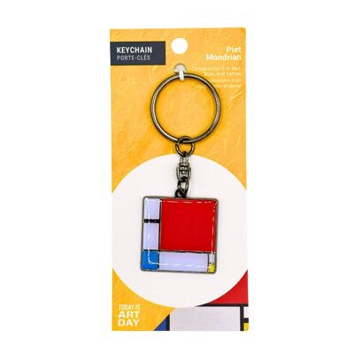 Composición II en rojo, azul y amarillo - Mondrian - Llavero