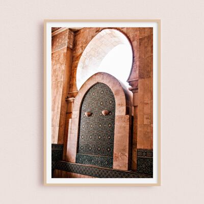 Poster / Photography - Fountain | Casablanca Morocco 30x40cm