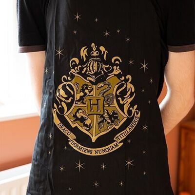 Hogwarts Schürze mit goldenem Wappen