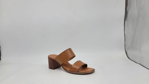 Tan Leather Gladiator Sandals in Cowhide Leather for SPRING SUMMER