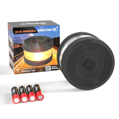 DGT Approved Car Emergency Light - FASELIGHT IoT - Approved V16 Signaling in Case of Danger - DGT Connected Beacon - Provides Exact Geolocation to the DGT