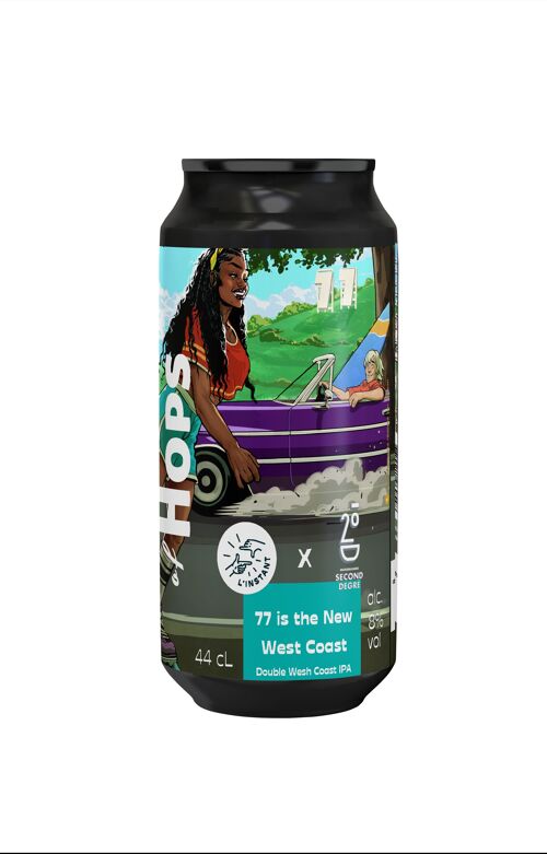 Bière 44cl Double West Coast IPA - 77 is the New West Coast (Collab' 2nd Degré)