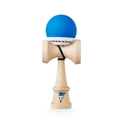 KROM KENDAMA "POP RUBBER BLU SCURO" • giocattolo di abilità in legno