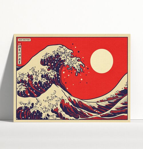 Affiche - Kanagawa Red