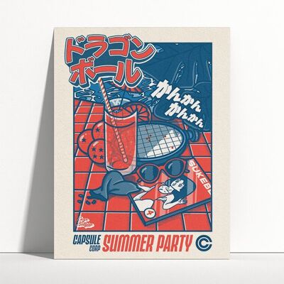 Poster – Capsule Corp Sommerparty
