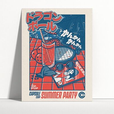 Affiche - Capsule Corp Summer Party
