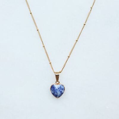 Collier Coeur Lapis Lazuli