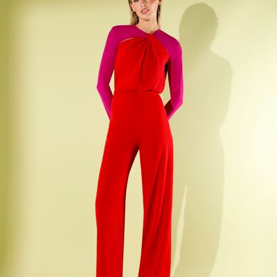 PANTALON BUGANVILLA YANEL ROUGE