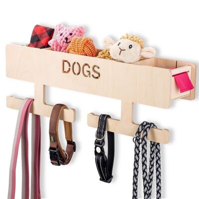 INEXTERIOR "Dog wardrobe XL", lettering: DOGS, collection point for collars, leashes, waste bags