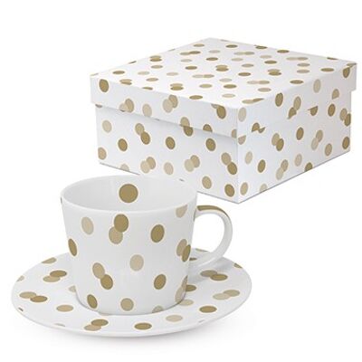 Trend Coffee GB Dots real + oro falso
