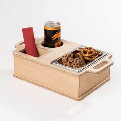 INEXTERIOR "Couchi", serving tray, CouchBar, picnic, breakfast, snack bowl, drink holder