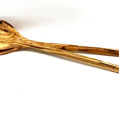 Merchandising with olive wood! 50x wooden spoons 30 cm