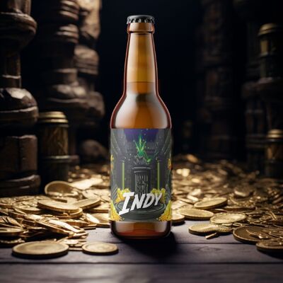 Cold IPA blond beer 💰 Indy 33cl
