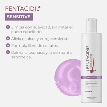 Shampooing Sensible Pentacidil | Shampoing pour cuir chevelu sensible 2