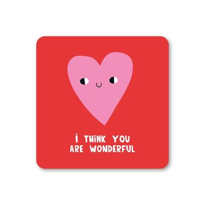 Untersetzer „I Think You Are Wonderful“, 6er-Pack