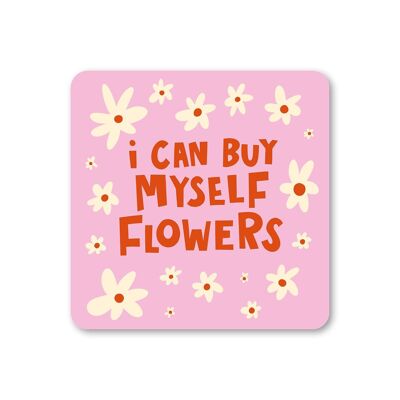 Untersetzer „I Can Buy Myself Flowers“, 6 Stück