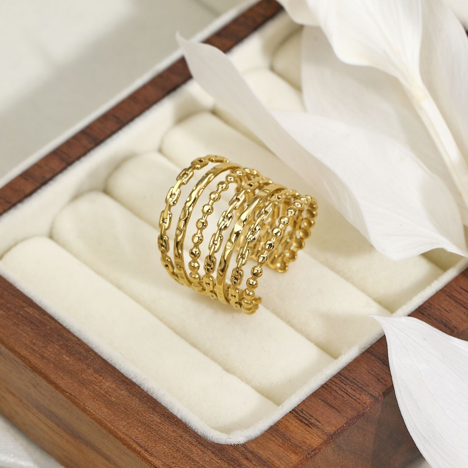 Anello regolabile in acciaio inossidabile - BG310088