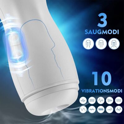 Máquina de mamada 10 Vibrate 3 Suck con calefacción y voz