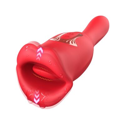 Sextoy langue avec gode vibrant