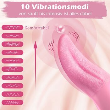 Vibromasseur de langue avec 10 modes de vibration 3