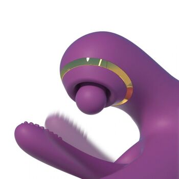 Vibromasseur G-Pro2 avec battements, vibrations et tapotements clitoridiens - violet 3