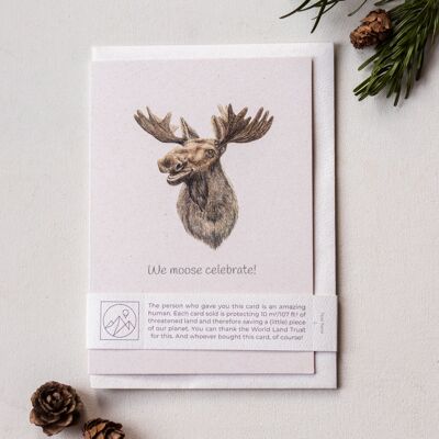 Funny 'We moose celebrate' Any Occasion Greeting Card