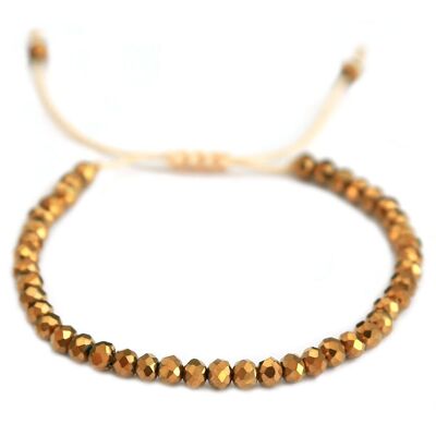 Bracelet facette bronze