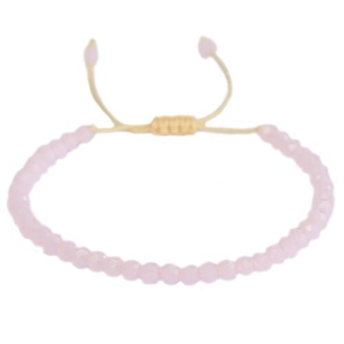 Armband facet light pink