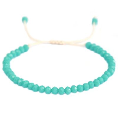 Bracciale sfaccettato turchese