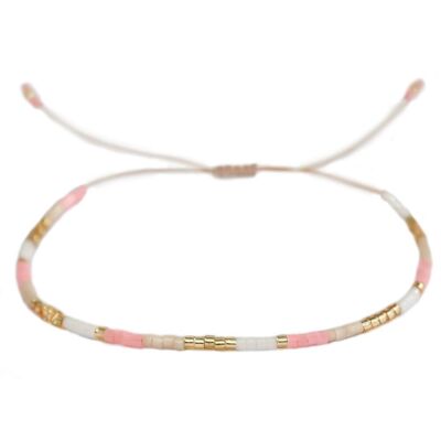 Bracciale miyuki colori corallo