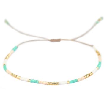 Bracelet miyuki couleurs turquoise 1