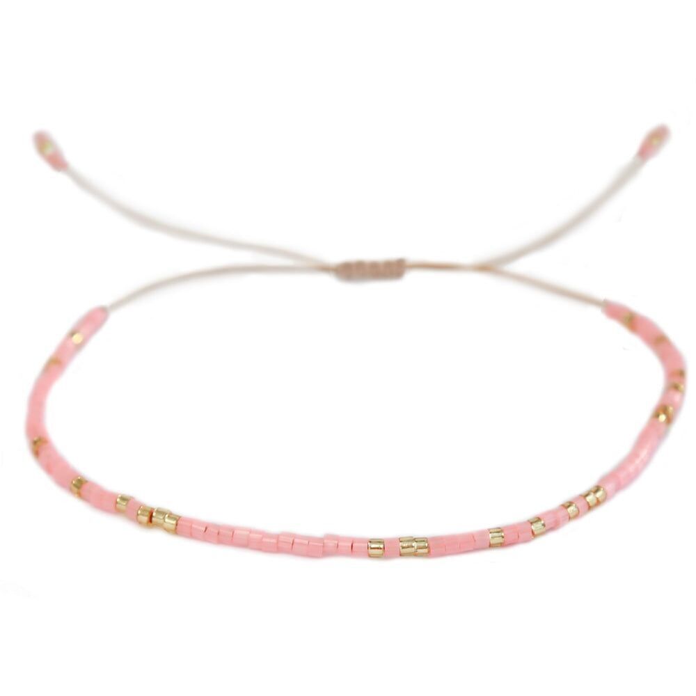 Bracelet miyuki corail fluo