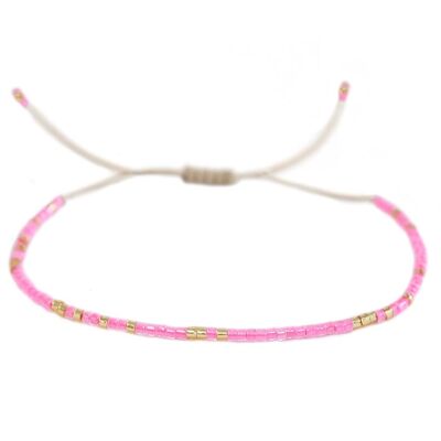 Bracciale miyuki rosa